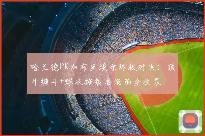 哈兰德PK加布里埃尔终极对决:顶牛缠斗+球衣撕裂名场面全收录